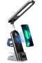 Green 7 in 1 Dual Coil Max Wireless Charger 15W - Black