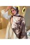 Mineleşarp Batik Pattern Brown Color Cotton Soft Shawl - 2