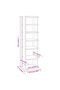 Shoe Cabinet High Gloss White 27.5x27x102 cm Engineered Wood - 3