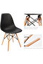 Cenare Dining Set (Dining Table With 2 X Plastic Chair) Black - 3