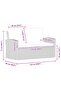 2-Seater Garden Sofa with Cushions Grey 124 cm Poly Rattan - 3