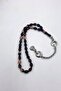 Marbled Cream-Brown Ankle-Length Barley Cut Amber Rosary