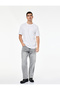 Loose Fit Cotton Baggy Jeans with Regular Waist Pockets