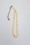 White Crescent and Star Ankle-Length Barley Cut Amber Rosary - 3