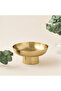 Decorative Metal Footed Bowl - 2