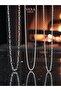 3-Piece Chain Necklace Set – Paperclip, Knitted and Oval Models – Gift Set with Special Box - 2