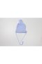 Soft Textured Hair Braid Patterned Pom-Pom Tie-Up Ear-Covering Baby Hat Winter Beanie - 3