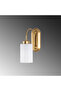 Modern Golden Gold Sconce Cylinder Glass E27 Lampholder Bathroom Corridor Bedside Wall Lamp,Hemikilo-13160 - 5