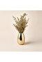 Palm Decorative Metal Vase - 19.5 cms - 2