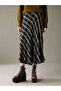 Beli Zippered Ruffled Plaid Skirt