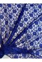 Cobalt Blue Fine Lace Fabric – Small Floral Pattern - 2
