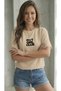 Women's Hot Girl Club Printed Crew Neck Tshirt - 3