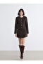 Rmz Gi̇yi̇m Farkiyla Zippered Waist Textured Tweed Short Skirt