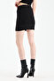 Lunera Drapé Women's Lined Draped Mini Skirt High Waist - 8
