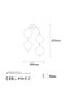 Modern Gold 4-Piece Wall Sconce Transparent Globe Glass E14Duy Living Room Entrance Decorative Wall Lamp,Jewel-10600 - 4