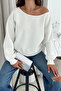 Women's Shoulder Detail Fleece Sweatshirt – Comfortable & Feminine Style - 6