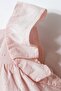 Baby Girl Square Collar Embroidered Summer Regular Fit Pink Jumpsuit Usb3031-C-V1 - 3