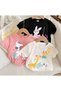 Children's 3 Pieces Printed Cotton Crew Neck T-Shirt - 3