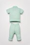 U.S. Polo Assn. Baby Girl Green Set - 4