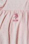 Baby Girl Square Collar Embroidered Summer Regular Fit Pink Jumpsuit Usb3031-C-V1 - 2