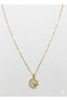 Steel 316L Zircon Stone Moon Star Necklace - 3