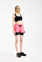 Women's Double B Printed Shorts with Inner Leggings - 6