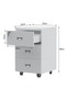 Stazion 3 Drawer Mobile Storage Unit White - 5