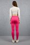 Women's Woolen Fleece-Lined Corded Fabric Leggings High Waist Thermal Warm Stretchy Winter Leggings - 4