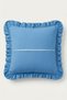 100% Cotton Ruffle Throw Pillow Cover Vintage Decorative Throw Pillow Case - 4