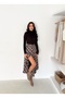 Women's Plaid Patterned Button-Front Belted A-Line Skirt - Full Fit Transitional Classic Cut - 6
