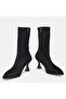 Large size women's stretch boot -41-42-43-44-black diver - 4