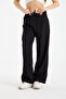 Wide Leg Palazzo Baggy Pants | Double Waist | Pocketed | Relaxed Fit - 7