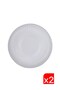 Bone Luz Platinum Mesh Serving Plate 27cm 2 Pieces