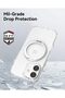 Air Stand for iPhone 17 case MagSafe compatible 360 Rotatable Ring Kickstand- Clear - 2