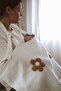 Dery Baby Four-Layer Muslin Teddy Brown Daisy Breastfeeding Bib - 3