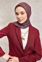 وشاح ناعم من القطن والبوليستر بنمط هندسي بني اللون، غير قابل للانزلاق، مقاس 90x90 - 2