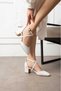 New Season Women's Heels Shoes White Patent Leather Comfortable Heel 5cm - 2
