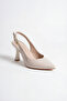 Élise Series Women's Pointed-Toe High-Heeled Slingback Shoes - 4