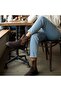 Brown Suede Genuine Leather Elastic Women's Round Toe Boots - 3