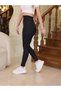 High Waist Shaping / Sculpting Women's Sports Leggings with Side Pockets, Stretchy Fabric, Black Patterned Leggings - 2