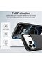 Urban Nano for iPhone 17 PRO case [Covered Camera Control] Vegan Polymeric Leather cover - Black - 2