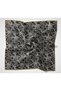Cotton Polyester Soft Scarf Lily Pattern Pale Mustard 90X90 - 5