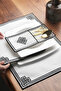 طقم تقديم طعام رمضان مطرز هندسيًا - طقم رمضان 24 قطعة لـ 6 أشخاص - 4