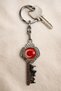 Turkish Flag Istanbul Themed Keychain in the Shape of a Key in Metal - 2