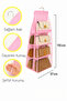 8-Pocket Pink In-Cabinet Bag and Shoe Organizer 110X37 - 2