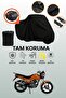Mondial 150 Mc Compatible Motorcycle Tarpaulin Compatible with Black Rear Case