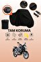 Black Rear Bag Compatible with Bajaj Pulsar as 150 Compatible Motorcycle Tarpaulin