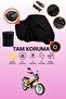 Black Tail Bag and Lock Compatible Mondial 125 Aggressive Compatible Motorcycle Tarpaulin