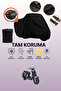 Rks Siesta Compatible Motorcycle Tarpaulin Compatible with Black Rear Bag