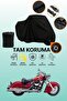 Black Compatible with Lock Kawasaki Vn 800 Drifter Compatible Motorcycle Tarpaulin